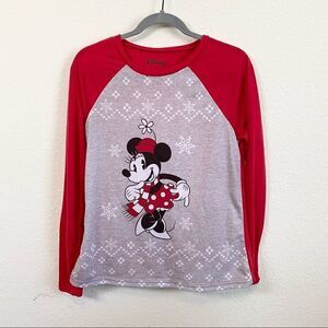 DISNEY Minnie Mouse Winter Matching Pajamas Top